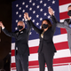 L to R: Jill Biden, Joe Biden, Kamala Harris, and Douglas Emhoff